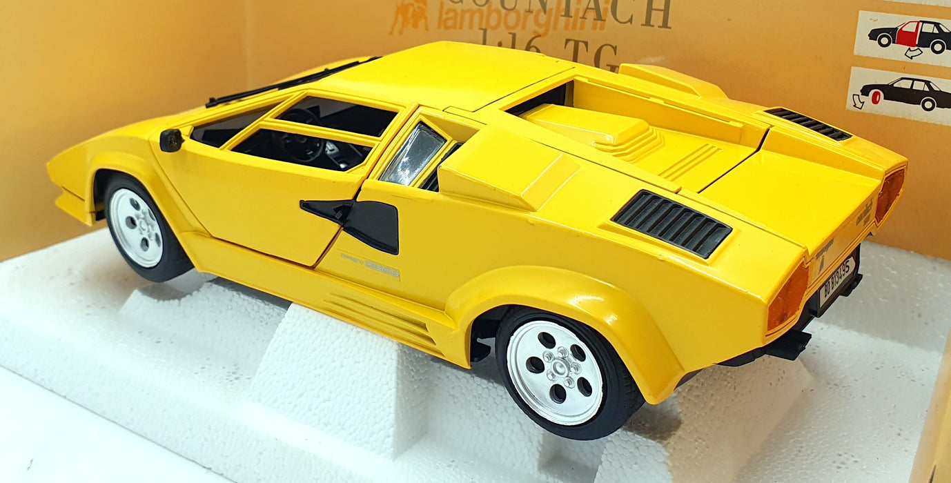 Polistil 1/16 Scale Diecast 016748 - Lamborghini Countach - Yellow