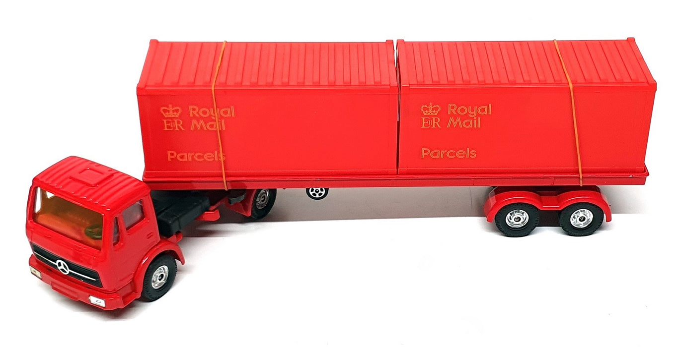 Corgi Appx 28cm Long Diecast 618 - Mercedes Benz Royal Mail Truck - Red