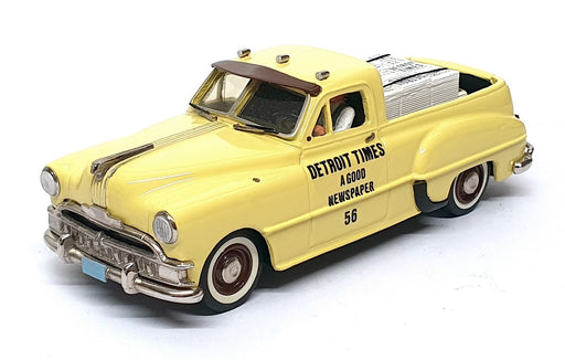 R&J Miniatures 1/43 Scale RJM001C - 1949 Pontiac Pick Up Truck Detroit Times