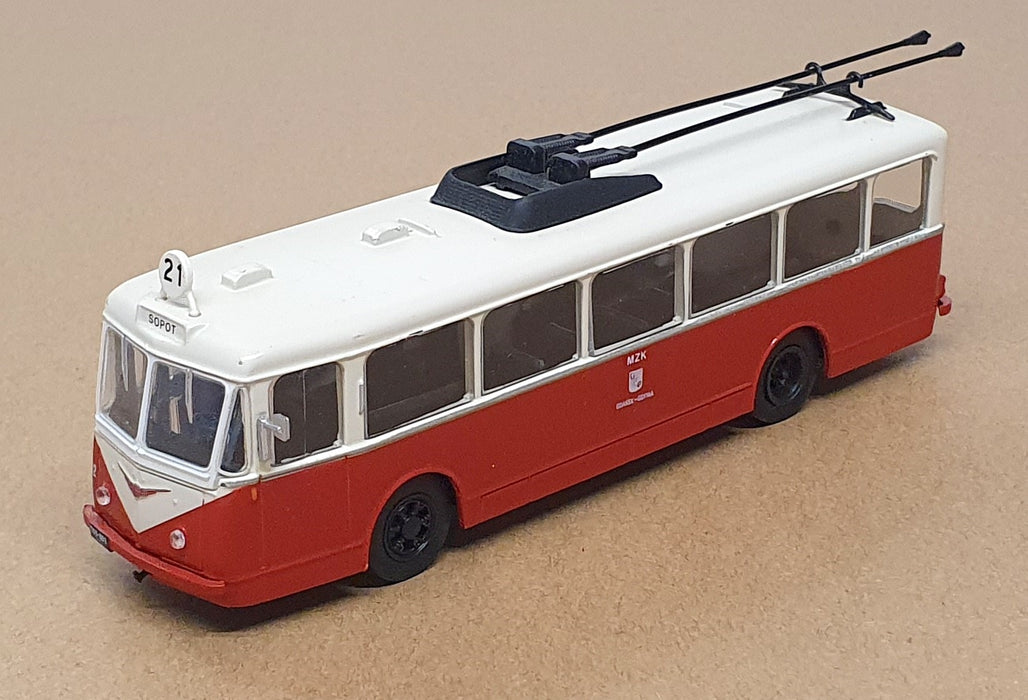 DeAgostini 1/72 Scale DA396 - Vetra VBRA Polish Trolleybus - Red/White