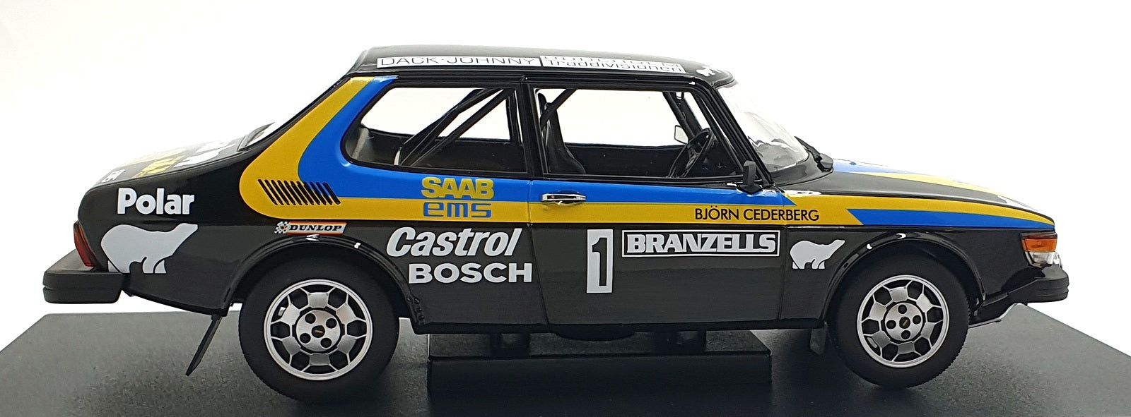 MCG 1/18 Scale Diecast MCG18825R - Saab 99 EMS Sweedish Rally #1 1977