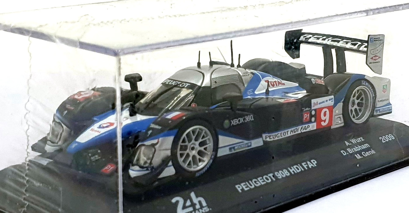 Altaya 1/43 Scale 031225 - Peugeot 908 HDi FAP #9 2009 Wurz/Brabham/Gene