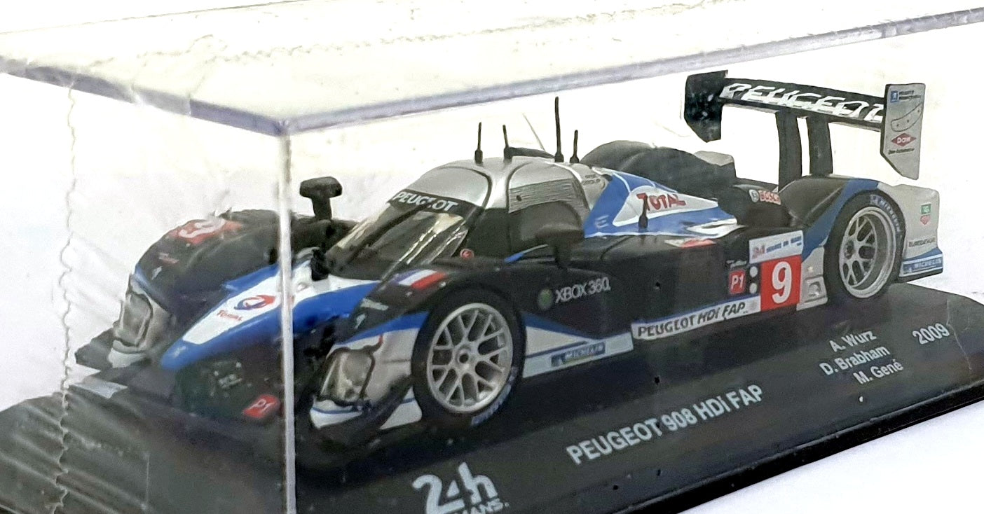 Altaya 1/43 Scale 031225 - Peugeot 908 HDi FAP #9 2009 Wurz/Brabham/Gene