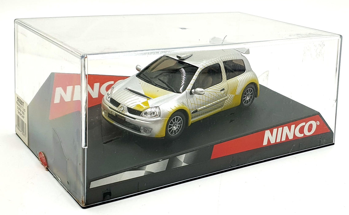 Ninco 1/32 Scale Slot Car 50297 Renault Clio Super 1600 "Showcar" Silver/Yellow
