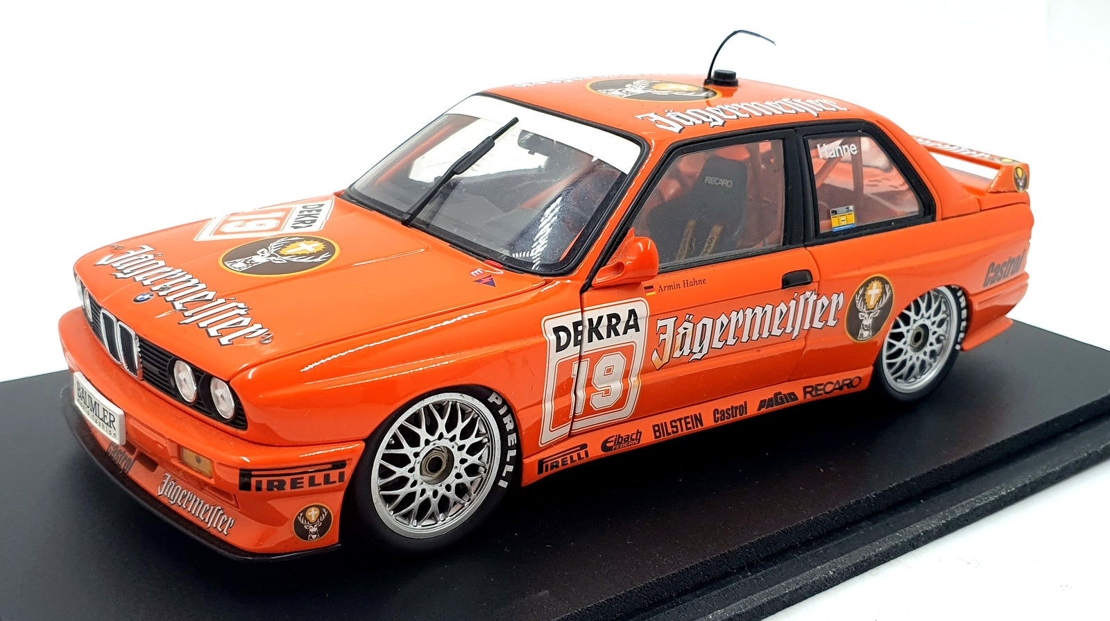 Minichamps 1/18 Scale Diecast DC18626K - BMW M3 #19 Jägermeister Hahne