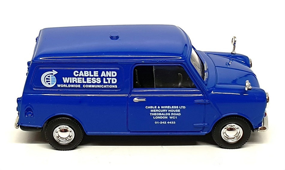 Vanguards 1/43 Scale VA14008 - Austin Mini Van Cable & Wireless - Blue