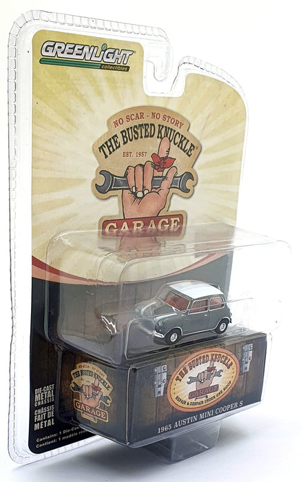 Greenlight 1/64 Scale 39120-E - 1965 Austin Mini Cooper S - Grey