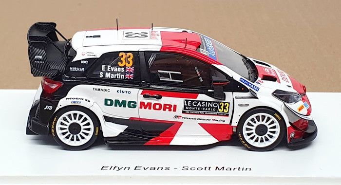 Spark 1/43 Scale S6583 - Toyota Yaris WRC #33 2nd Monte Carlo Rally 2021