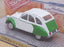 Norev 1/43 Scale Diecast 151403 - 1986 Citroen 2cv Dolly - White/Green