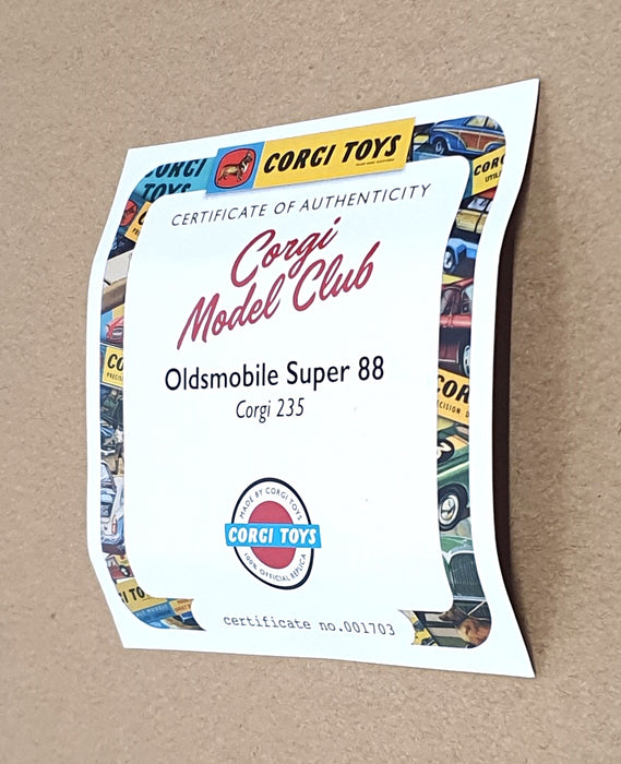 Corgi Toys 235 Reissue CD54321058 - Oldsmobile Super 88 - Lt. Blue
