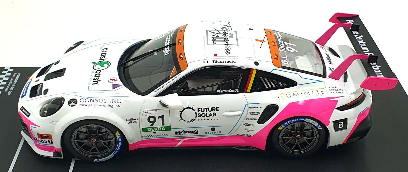 IXO 1/18 Scale LEGT18-24CUP004 - Porsche 911 GT3 Cup #91 Deutschland 2025