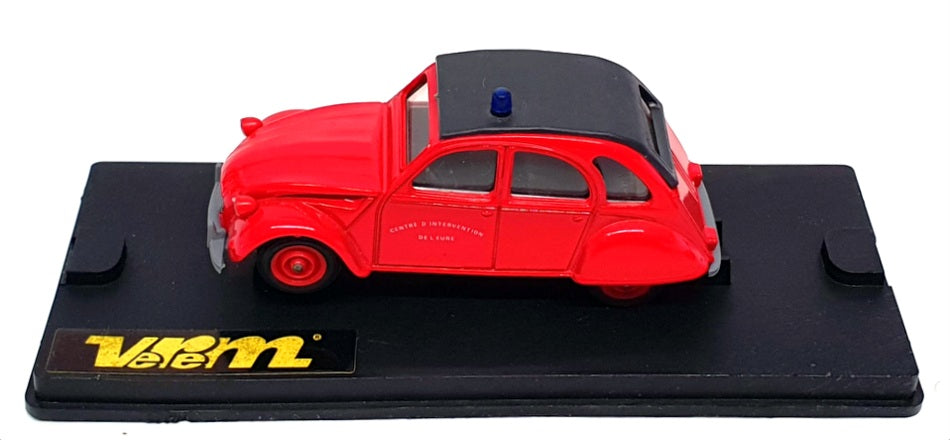 Verem 1/43 Scale Diecast 216 - Citroen 2CV Pompiers Fire - Red