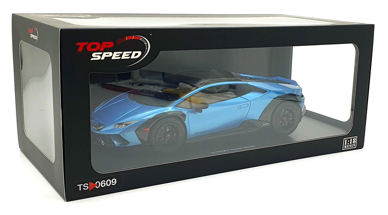 Top Speed 1/18 Scale Resin TS0609 - Lamborghini Huracan Serrato - Blue Aegir