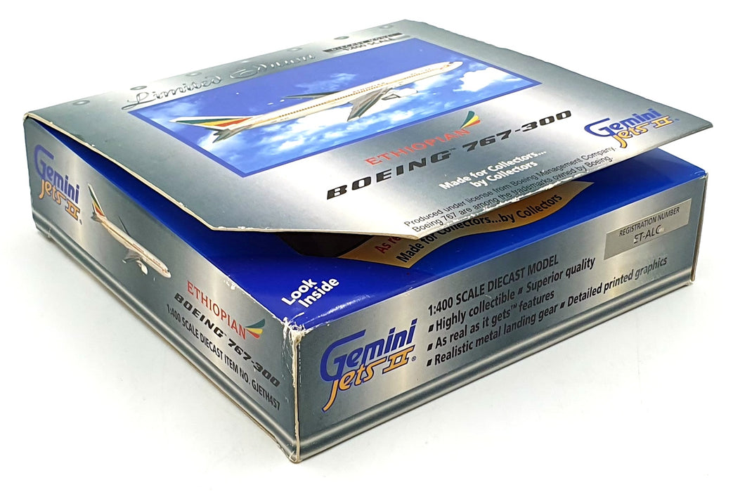 Gemini Jets 1/400 Scale GJETH457 - Ethiopian Boeing 767-300 ET-ALC