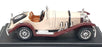 Burago 1/24 Scale 1509 - 1928 Mercedes Benz SSK - Beige/Maroon