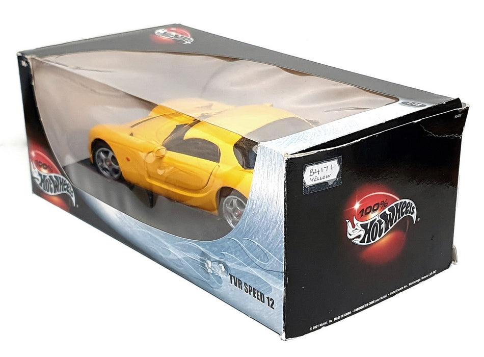 Hot Wheels 1/18 Scale Diecast B4171 - TVR Speed 12 - Yellow