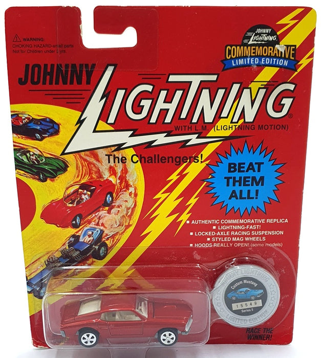 Johnny Lightning 1/64 Scale 100-152 - The Challengers Custom Mustang - Met. Red