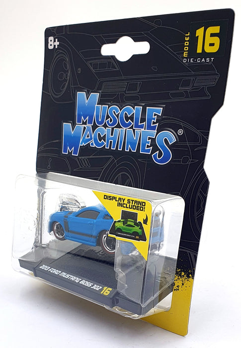 Muscle Machines 1/64 Scale 15526 - 2013 Ford Mustang Boss 302 - Blue