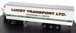 Oxford Diecast 1/76 Scale VOL01BX Volvo FH Box Trailer (Lucy Trans.) Green/White