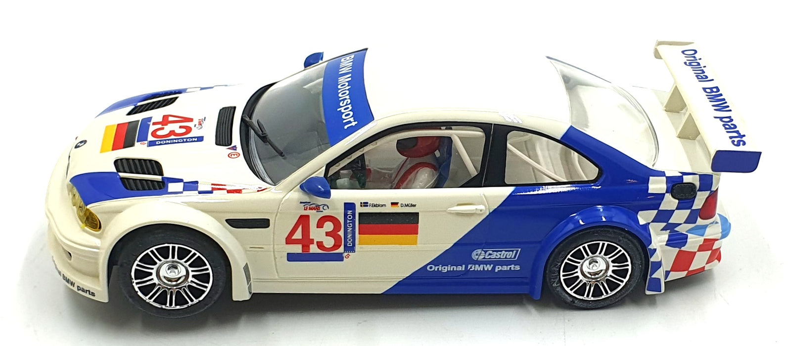 Ninco 1/32 Scale Slot Car 50271 - BMW M3 GTR #43 Ekblom/Muller