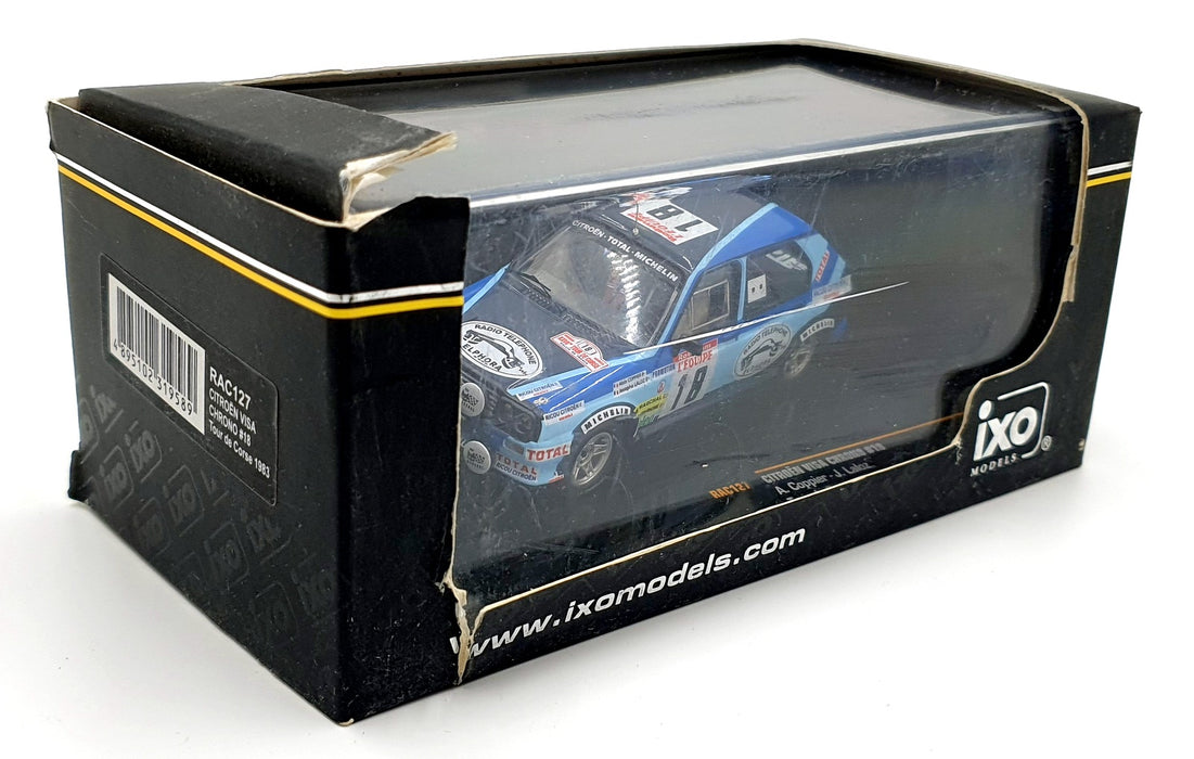 Ixo 1/43 Scale RAC127 - Citroen Visa Chrono Tour De Corse1983 - Blue