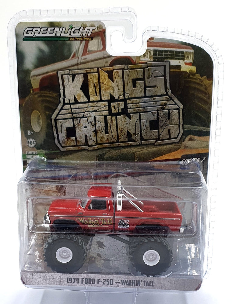 Greenlight 1/64 Scale 49020-E - 1979 Ford F-250 Walkin' Tall - Red
