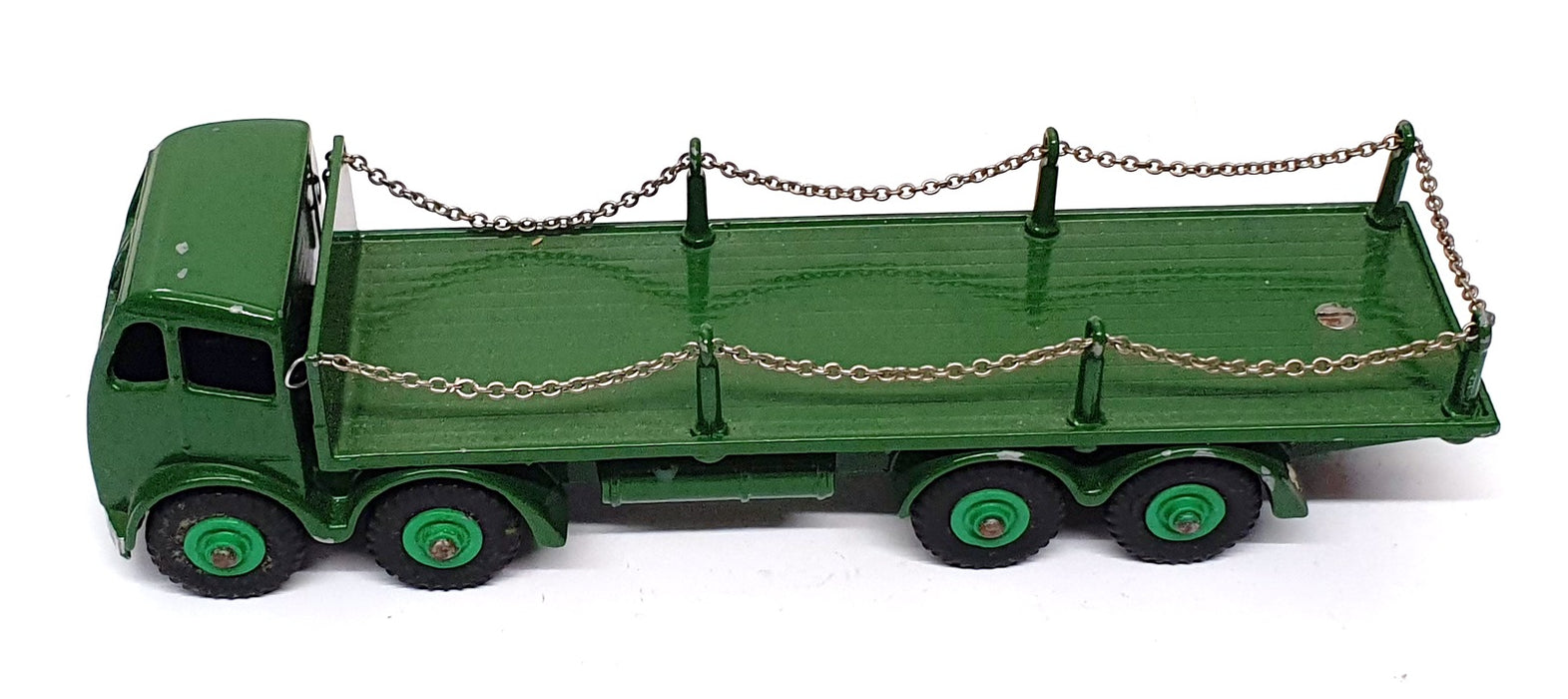  Dinky Toys Vintage Diecast 905 - Foden Flat Truck With Chains - Green