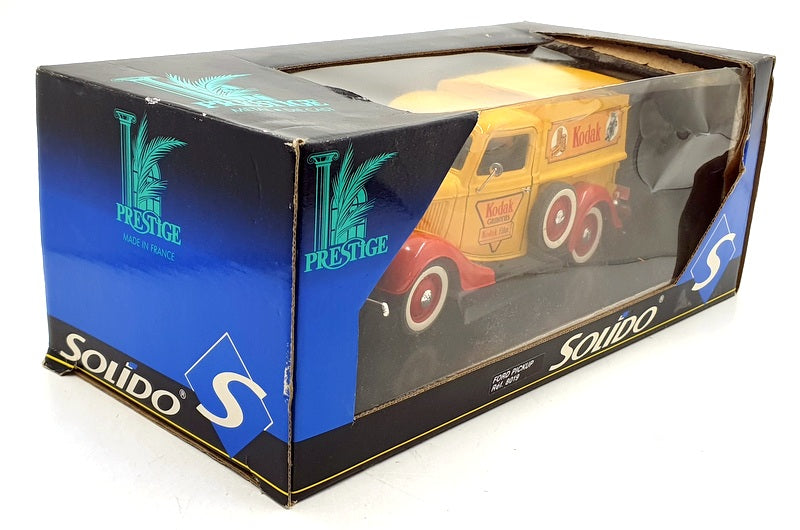 Solido 1/18 Scale Diecast 8019 - Ford Pickup Kodak - Yellow