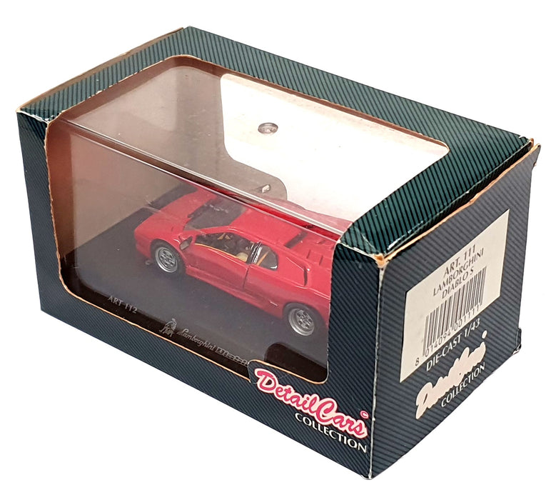 Detail Cars 1/43 Scale Diecast ART111 - Lamborghini Diablo S - Red