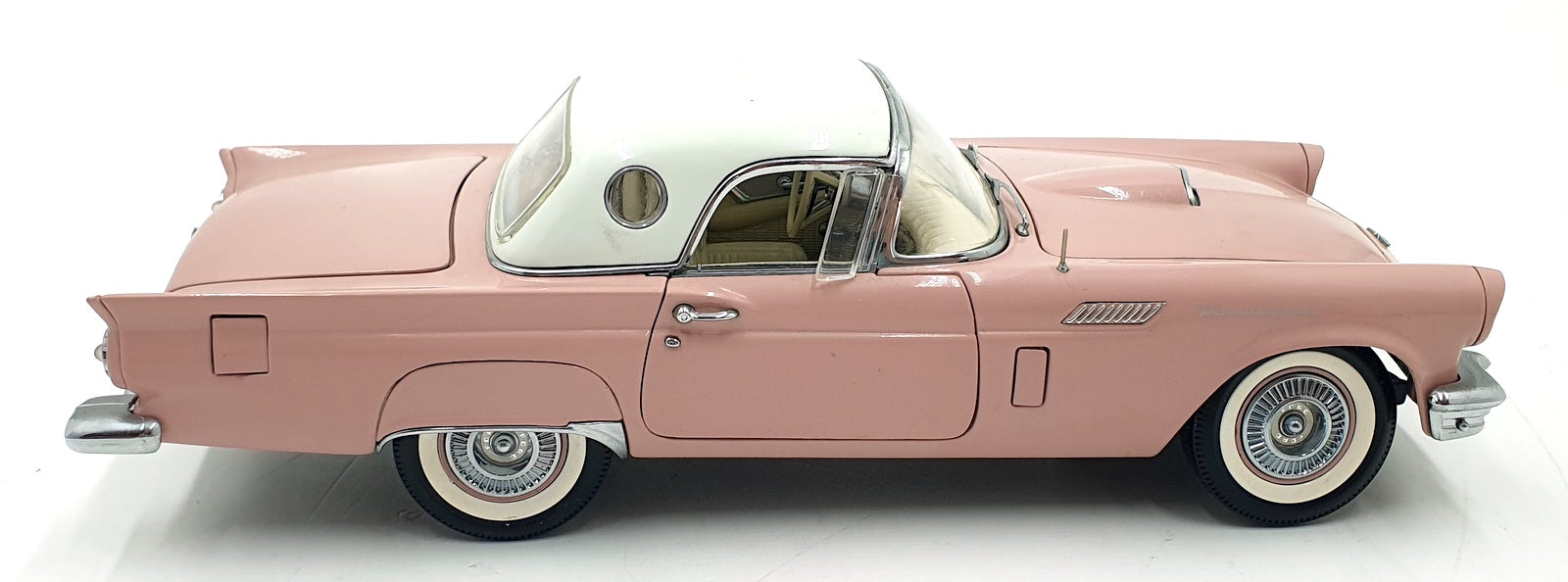Precision 100 1/18 Scale Diecast 32889A - 1957 Ford Thunderbird - Pink