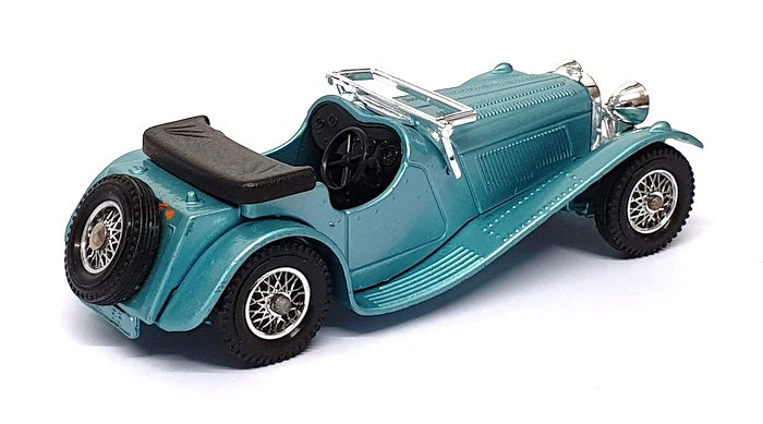 Matchbox Appx 9.5cm Long Diecast Y-1 - 1936 Jaguar SS-100 - Met. Lt. Blue