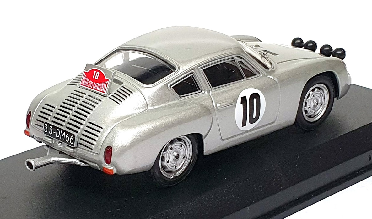 Best 1/43 Scale 9450 - Porsche Abarth #10 Rally dos Catalunos 1965 - Silver