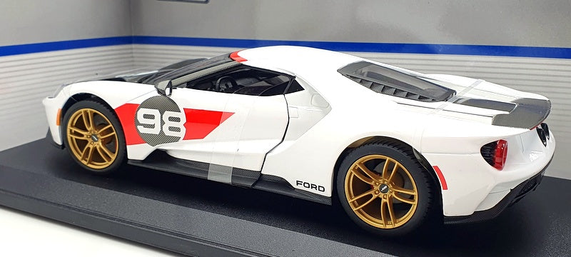 Maisto 1/18 Scale 31390 - 2021 Ford GT Heritage Edition - #98