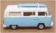 Norev 1/43 Scale Diecast 841100 - Volkswagen T2 Combi - Lt Blue/White