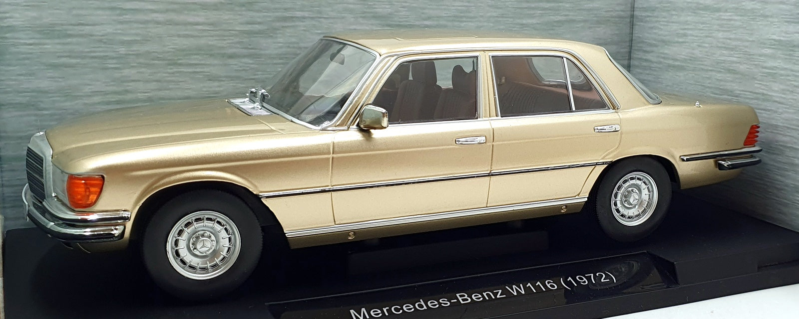 Model Car Group 1/18 Scale MCG18550 - 1972 Mercedes-Benz W116 - Met. Beige