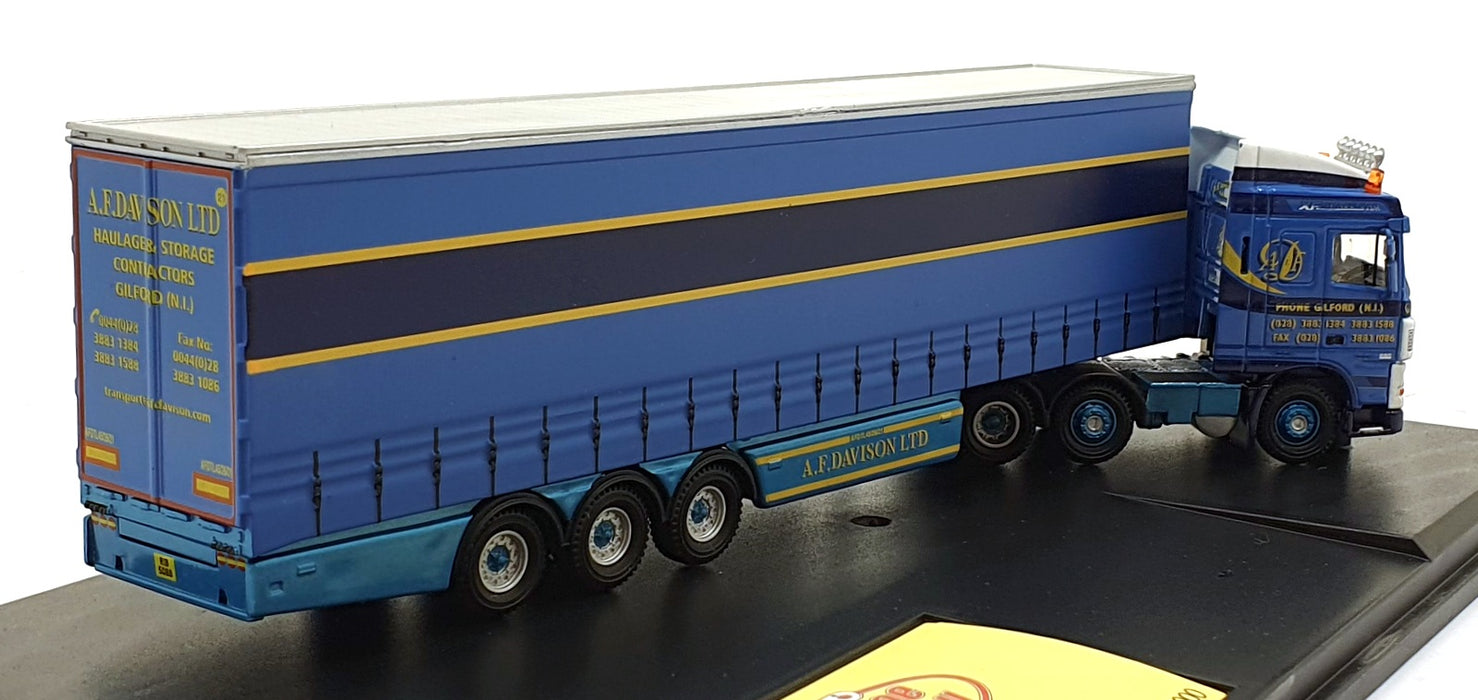 Oxford Diecast 1/76 Scale DAF13CS - DAF 105 (SC) Curtainside AF Division - Blue