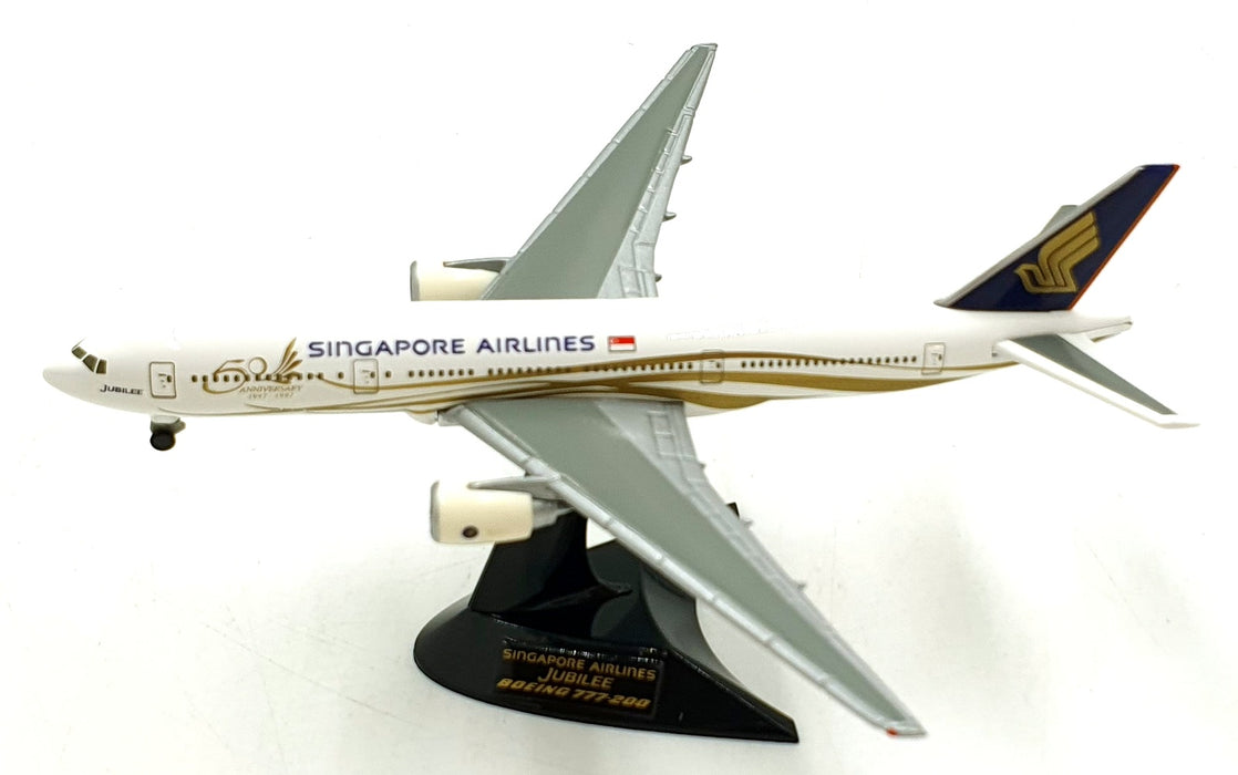 Herpa 1/500 Scale 511124 - Boeing 777-200 "Jubilee" Singapore Airlines Aircraft