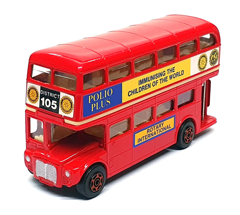 Corgi 12cm Long Diecast 628 - AEC Routemaster D/Deck Bus Polio Plus - Red