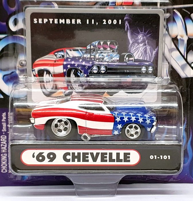 Muscle Machines 1/64 Scale 71151 01-101 1969 Chevrolet Chevelle Stars & Stripes