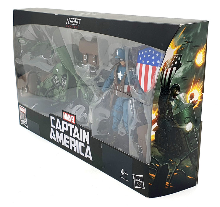 Hasbro 6 Inch Figure E4704/E3498 - Marvel Legends Captain America And Bike