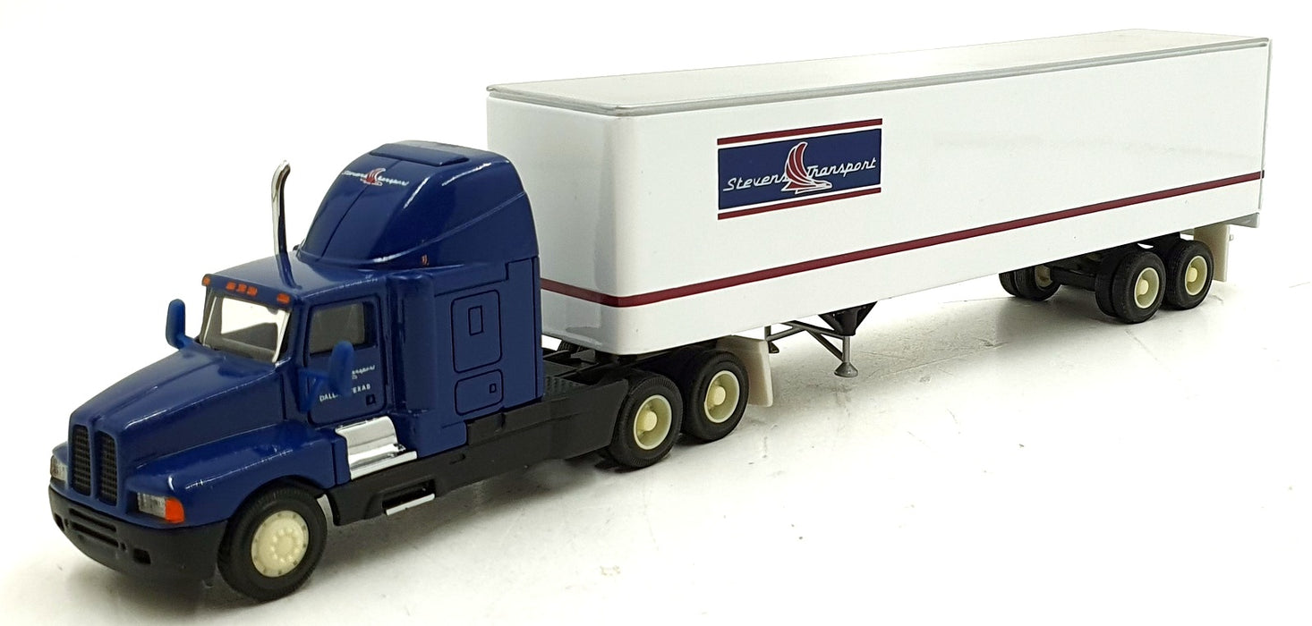 PEM 30cm Long Diecast M70507 Kenworth T600A Stevens Transport Truck - Blue/White