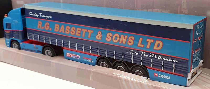 Corgi 1/64 Scale Model Truck 59539 - ERF Curtainside R.G. Bassett & Sons Ltd