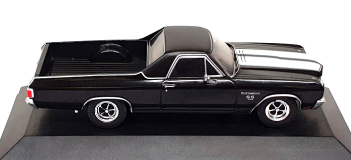 Altaya 1/43 Scale 16725S - 1970 Chevrolet El Camino Pick-Up Truck - Black/White