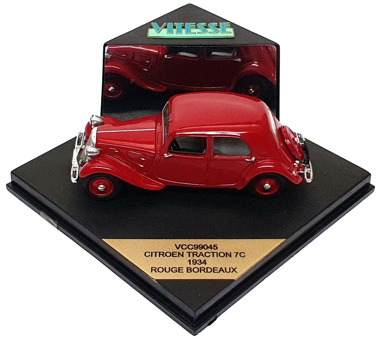 Vitesse 1/43 Scale Diecast VCC99045 - 1934 Citroen Traction 7C - Bordeaux