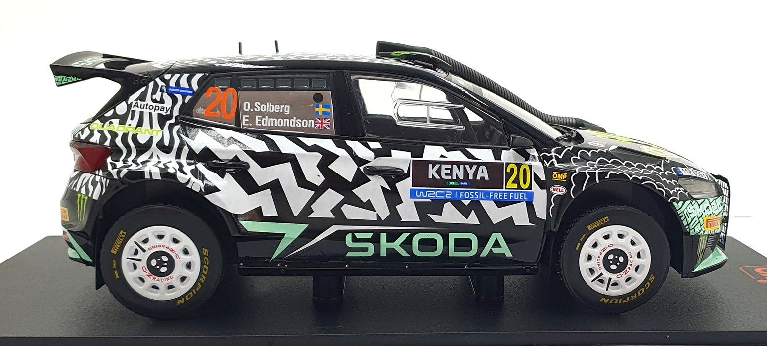 IXO 1/18 Scale Diecast 18RMC222.22 - Skoda Fabia Rally2 (2023) #20 Kenya 2024
