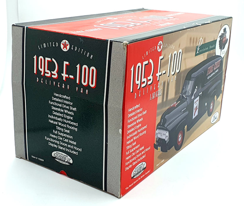 Gearbox 1/18 Scale Diecast 15009 - 1953 Ford F-100 Delivery Truck Gasoline Black