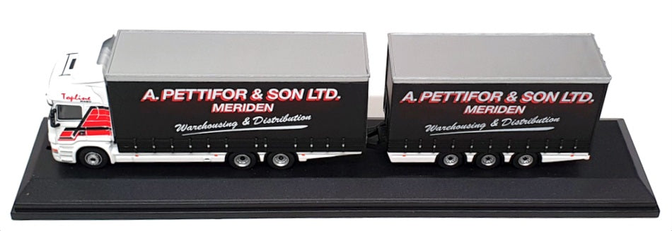 Oxford Diecast 1/76 Scale 76DBU002 - Scania Topline Drawbar - Pettifor & Son