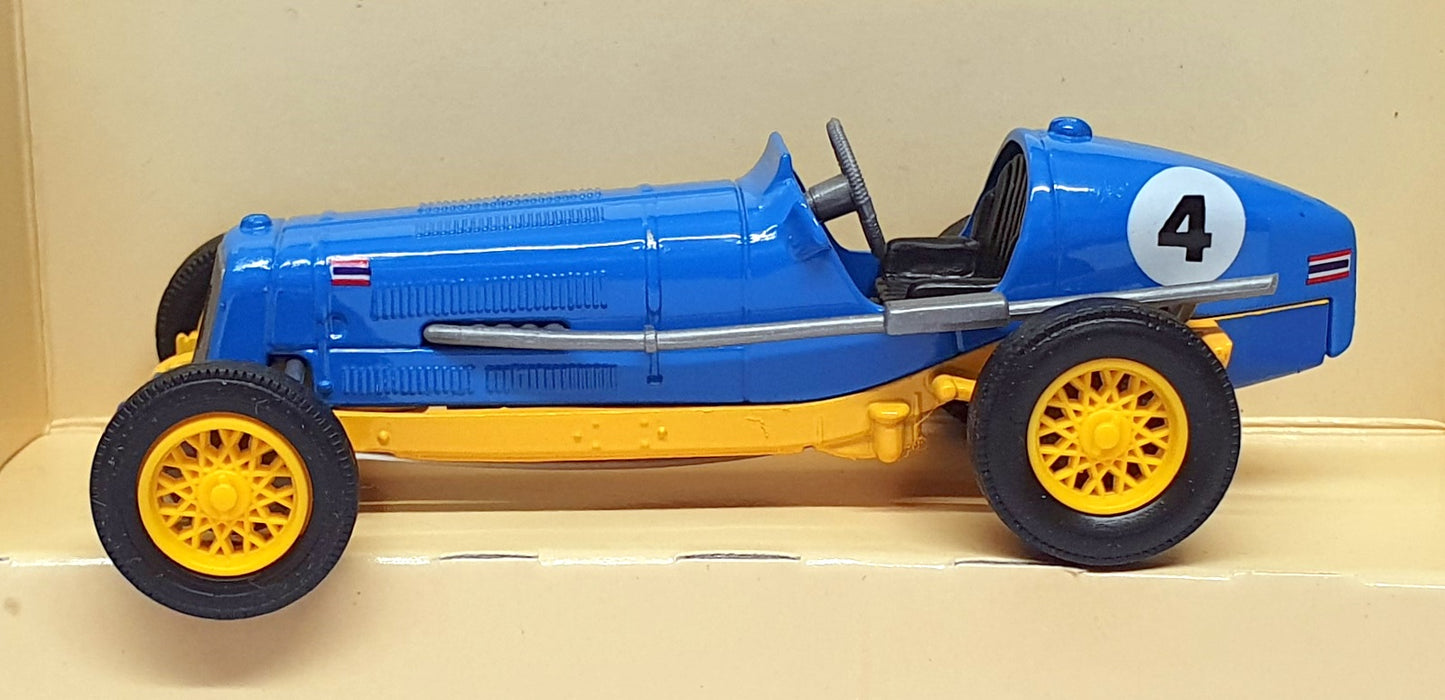 Matchbox Appx 10cm Long Diecast Y-14 - 1935 E.R.A R.1.B GP Race Car Blue/Yellow