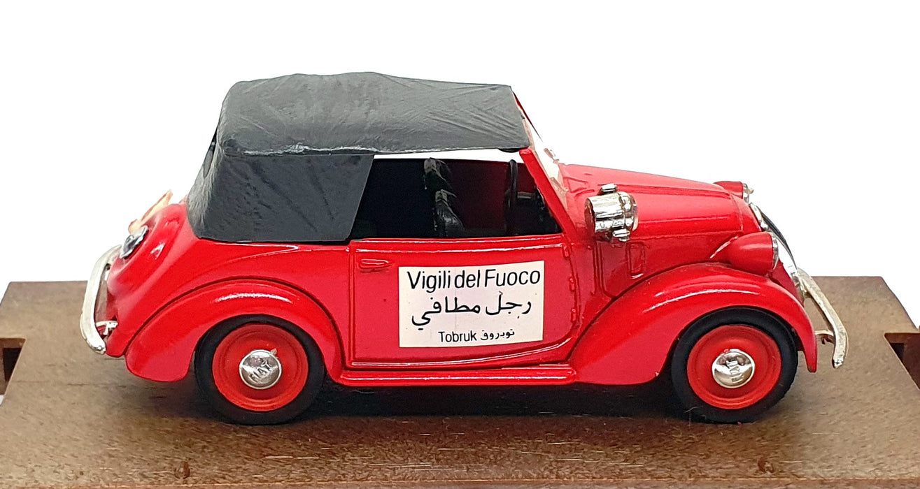 Brumm 1/43 Scale R84 - 1937-39 Fiat 508C 1100 Vigili Del Fuoco - Red