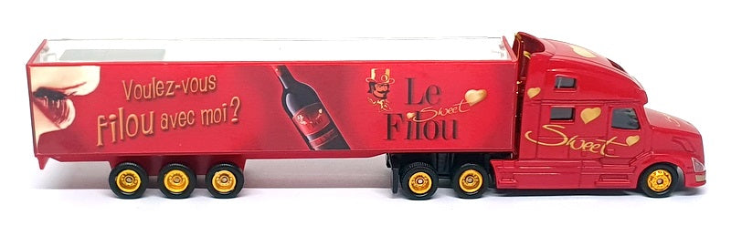 DGD Models 1/87 Scale DGD87 - Volvo Truck (Voulez-Vous Filou Avec Moi) Red